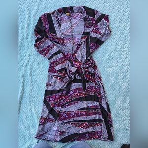 NWOT 24/7 M Pink Long Sleeve Dress